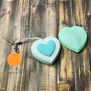 5for$10 Heart Phone Screen Cleaner Eyeglass Brush Mobile Phone Pendant Green